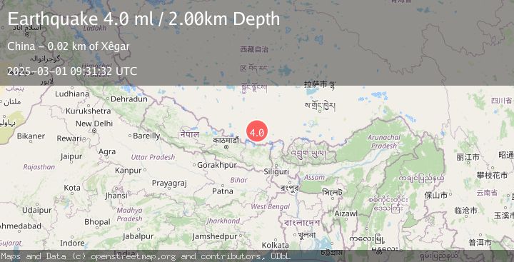 Map of WESTERN XIZANG
