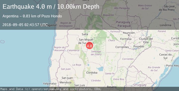 Map of SANTIAGO DEL ESTERO, ARGENTINA