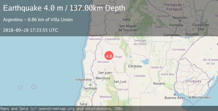 Map of LA RIOJA, ARGENTINA