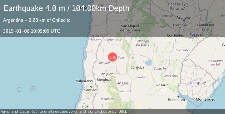 Map of LA RIOJA, ARGENTINA