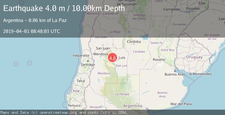 Map of SAN LUIS, ARGENTINA