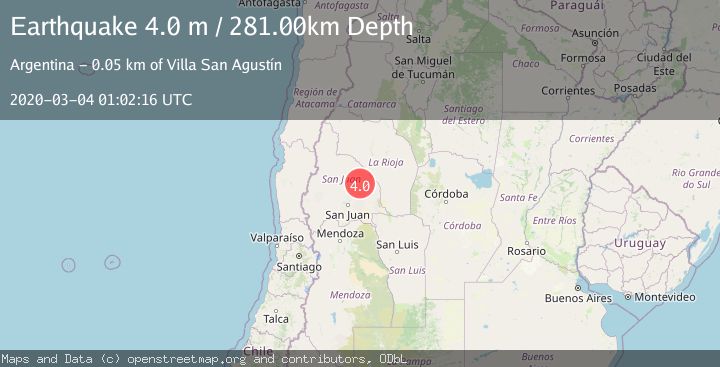 Map of SAN JUAN, ARGENTINA