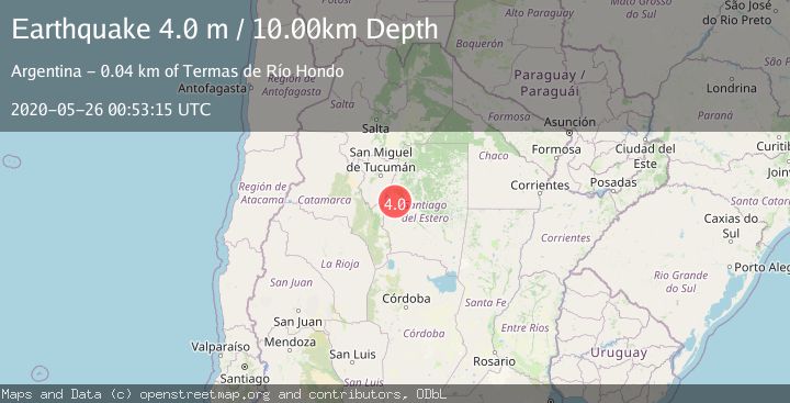 Map of SANTIAGO DEL ESTERO, ARGENTINA