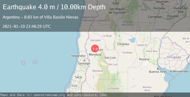 Map of SAN JUAN, ARGENTINA