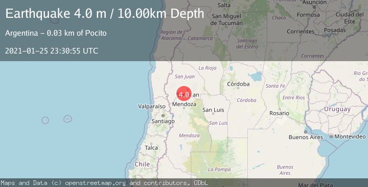 Map of SAN JUAN, ARGENTINA