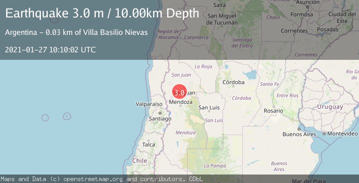 Map of SAN JUAN, ARGENTINA