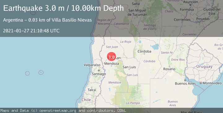 Map of SAN JUAN, ARGENTINA