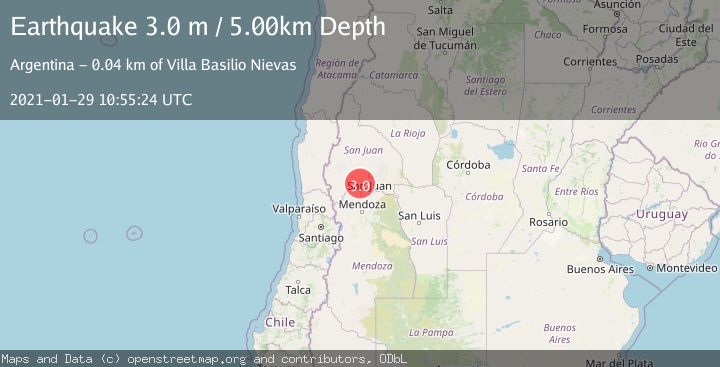 Map of SAN JUAN, ARGENTINA