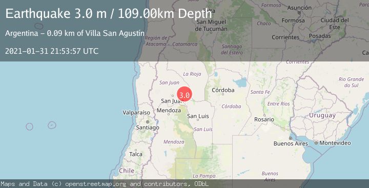 Map of SAN JUAN, ARGENTINA