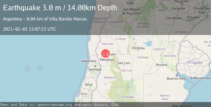 Map of SAN JUAN, ARGENTINA