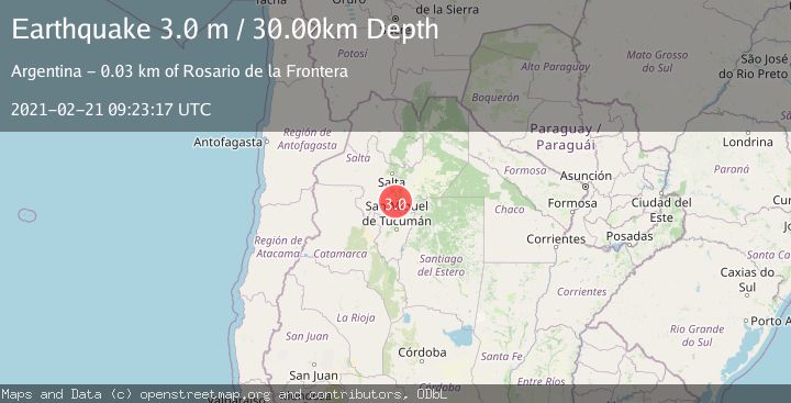 Map of SALTA, ARGENTINA