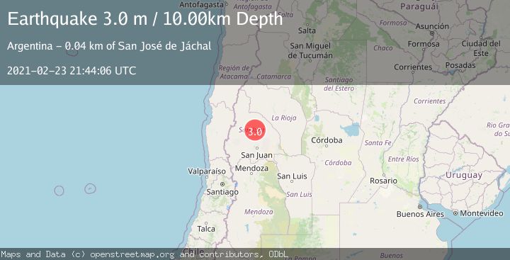 Map of SAN JUAN, ARGENTINA