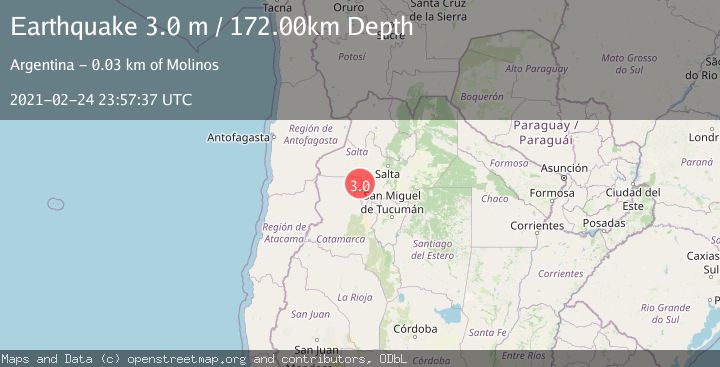 Map of CATAMARCA, ARGENTINA