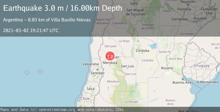 Map of SAN JUAN, ARGENTINA