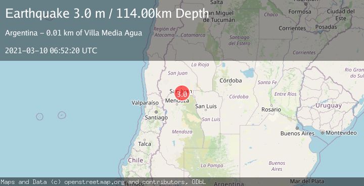 Map of SAN JUAN, ARGENTINA