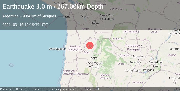 Map of JUJUY, ARGENTINA