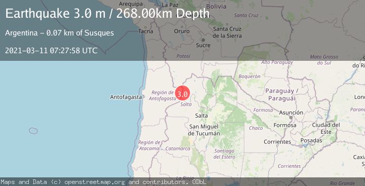 Map of JUJUY, ARGENTINA