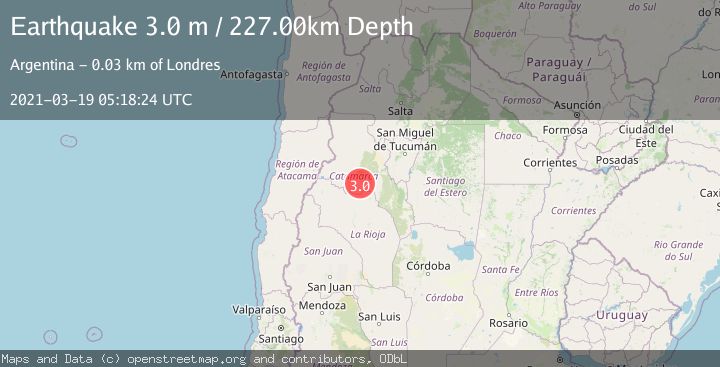 Map of CATAMARCA, ARGENTINA
