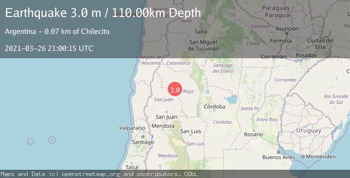 Map of LA RIOJA, ARGENTINA