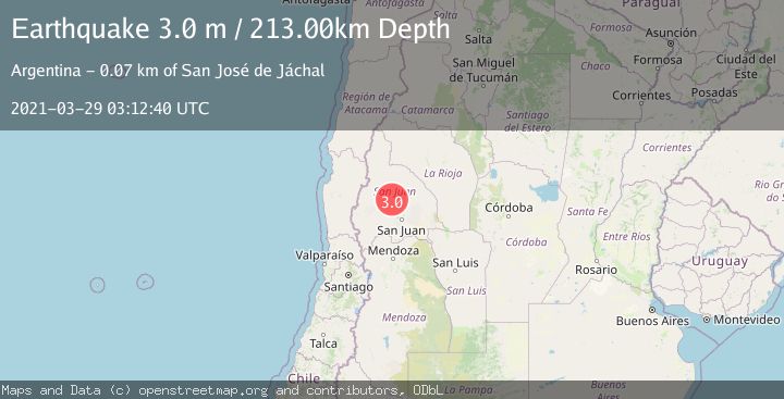 Map of SAN JUAN, ARGENTINA