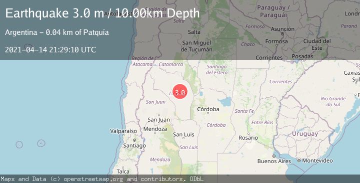 Map of LA RIOJA, ARGENTINA