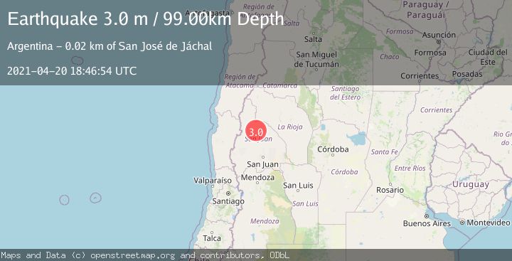 Map of SAN JUAN, ARGENTINA