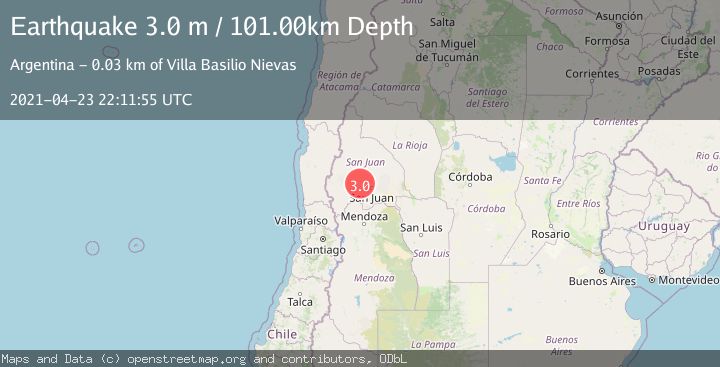 Map of SAN JUAN, ARGENTINA