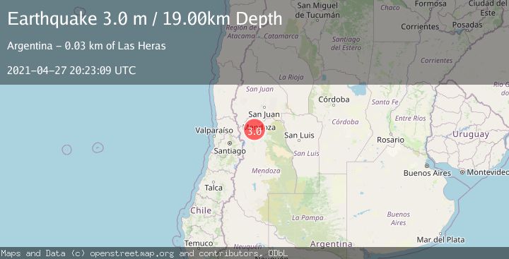 Map of MENDOZA, ARGENTINA