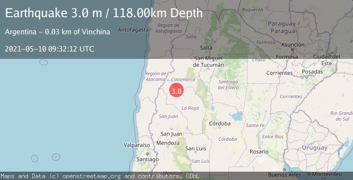 Map of LA RIOJA, ARGENTINA