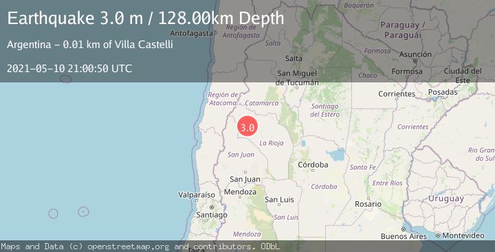 Map of LA RIOJA, ARGENTINA
