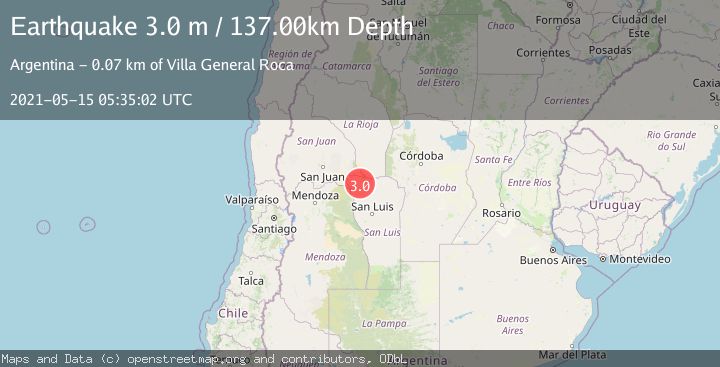 Map of SAN LUIS, ARGENTINA