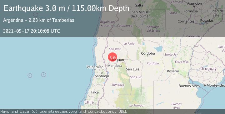 Map of SAN JUAN, ARGENTINA