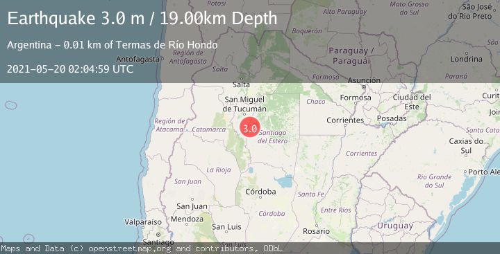 Map of SANTIAGO DEL ESTERO, ARGENTINA