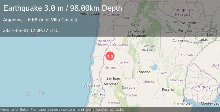Map of SAN JUAN, ARGENTINA