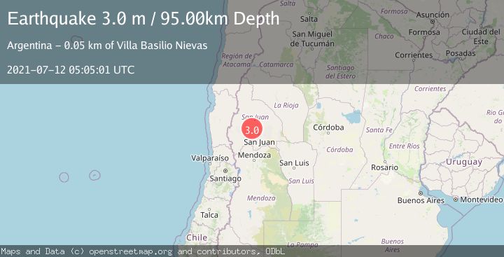 Map of SAN JUAN, ARGENTINA