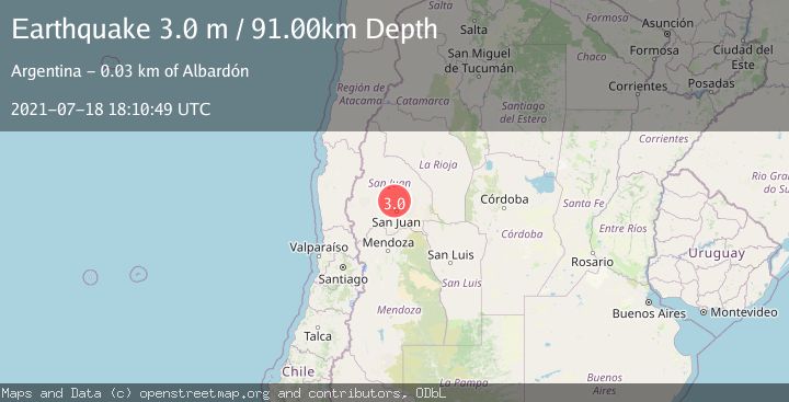 Map of SAN JUAN, ARGENTINA