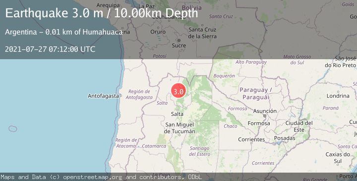Map of JUJUY, ARGENTINA
