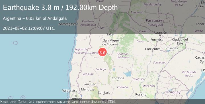 Map of CATAMARCA, ARGENTINA