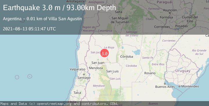 Map of SAN JUAN, ARGENTINA