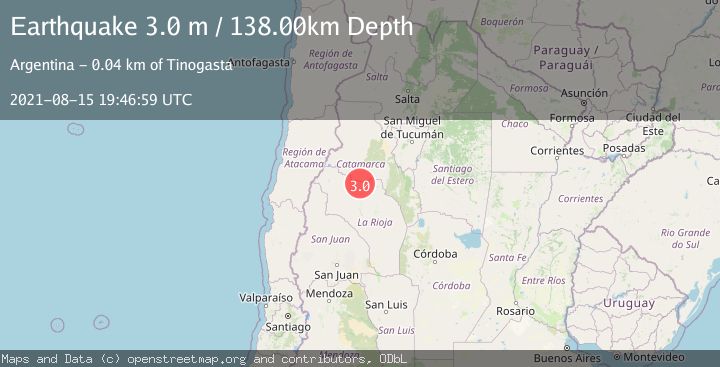 Map of LA RIOJA, ARGENTINA