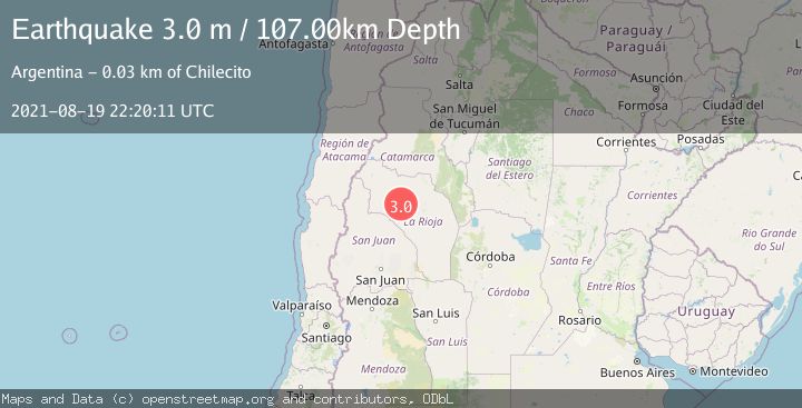 Map of LA RIOJA, ARGENTINA