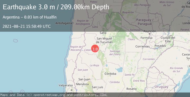 Map of CATAMARCA, ARGENTINA