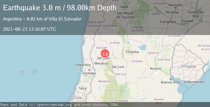 Map of SAN JUAN, ARGENTINA