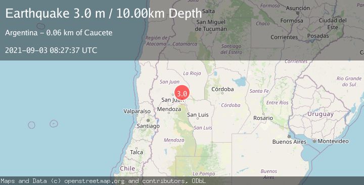 Map of SAN JUAN, ARGENTINA