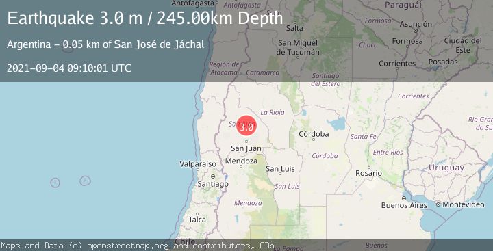 Map of SAN JUAN, ARGENTINA
