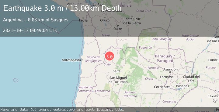 Map of JUJUY, ARGENTINA