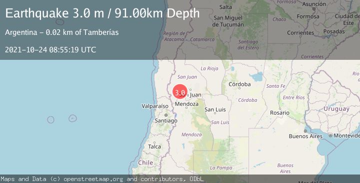 Map of SAN JUAN, ARGENTINA