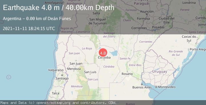 Map of CORDOBA, ARGENTINA