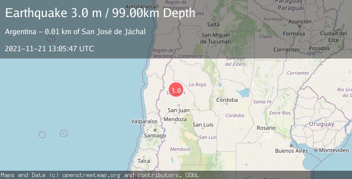 Map of SAN JUAN, ARGENTINA
