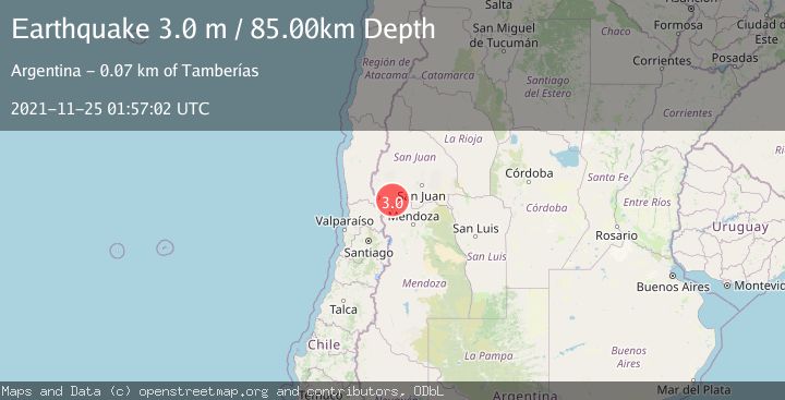 Map of SAN JUAN, ARGENTINA
